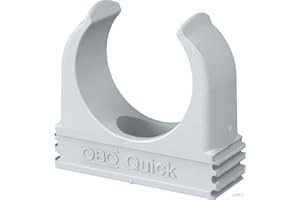 OBO Bettermann M32 Lot de 20 colliers de serrage rapides Gris clair 32 mm