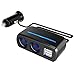 Produktbild XLKP888 Kfz-Ladegerät, 80 W 2-Wege-Zigarettenanzünder-Splitter, 12 V Netzteil-Steckdosenleiste mit 5,4 A-Dual-USB-Ladegeräten für Navigationsgeräte, iPhones, iPad, Android-Telefone, Dashcam und mehr