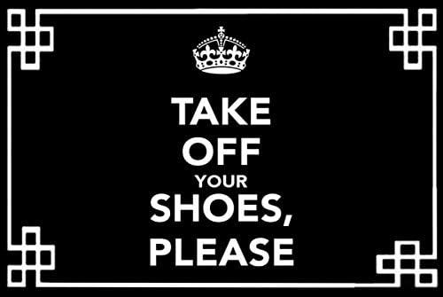 Decorative Doormats Custom Take Off Your Shoes Doormat Cover Rug Outdoor Indoor Floor Mats Non-Slip Machine Washable Decor Bathroom Mats(23.6"x15.7")