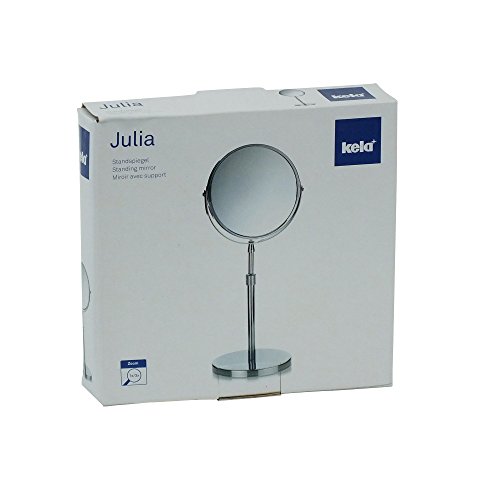Kela 49302 Standspiegel, 1-/3-fach Vergrößerung, Ø 17cm, Metall, Julia, Verchromt - 2