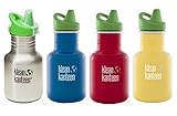 Klean Kanteen Stainless Steel Bottle with Sippy Cap Kid