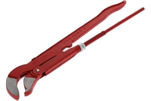 GEDORE red 45degree abgewinkelte Eck-Rohrzange, Spannweite 103 mm/3 Zoll, S-Maul, massiv, Zahnung versetzt, R27140030