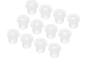 QUARKZMAN 20 Stück Gummitüllen, 9mm Dia x 5mm ID x 11mm H Kabeltüllen T-förmige Gummimuffe Rund Durchgangstülle für Kabeldurchführung Kabeltüllen Kabeln Elektrischer Leiter, Transparent