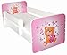 Toddler Bed with Free Mattress (Teddy with Heart)