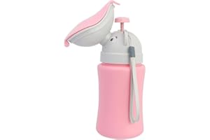 YVERLAND Vasino portatile per minzione in posizione eretta: leggero, compatto, inodore e facile da usare, il compagno ideale per facilitare le esigenze dei più piccoli sempre e ovunque (rosa)