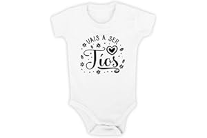 Clickink Body bebé Vais a ser tíos. Regalo bebé. Regalos para bebés. Regalo divertido. Regalo original. Bebé friki. Regalo abuelos, regalo tíos. Body bebé algodón. Manga corta.