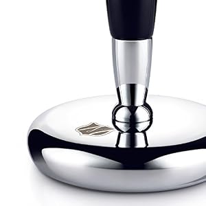 Miusco Natural Badger Hair Shaving Brush and Shaving Stand Set, Chrome Stand, Wooden Brush, Compatible with Safety Razor… - Image 5