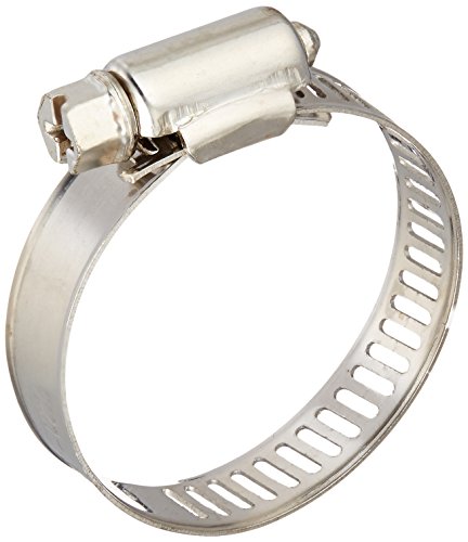 Verstellbare 21 38 mm, 10 mm breite Wurm Drive Schlauchschelle, silberfarben, 9 Stück