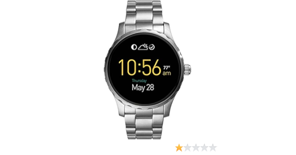 fossil marshall silver smartwatch