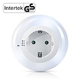 Brandson – LED Nachtlicht / Orientierungslicht / Nachtlampe | integrierter Helligkeits-/ Dämmerungssensor | drei wählbare Farben (weiß, grün, blau) | Kindersicherung | inkl. Zwischenstecker | max. 3680W | IP20 | stromsparend - 2