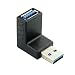 Produktbild Gfullov USB Konverter Stall Signal Rechtwinklig Tragbar Hohe Getriebe Verbinder 90 Grad 3.0 Stecker Buchse (Down Winkel)
