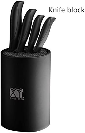 Round Universal Cylinder Knife Block / Knife Holder (Without Knives) - Kitchen Knife Stand Holder for Clean, Safety, Space-Saver Knife Storage(6 inch,Black)
