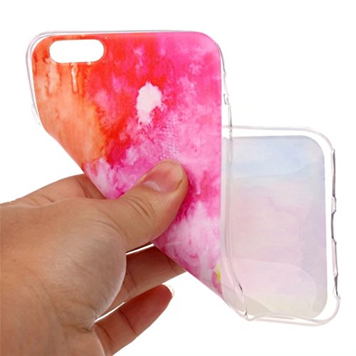 iPhone 6 / 6S Case hülle wallet detachable case DaYanGeGe Weiches Silikon TPU Elastisches Weichschaliges Weiches Textur Ultra-dünnes Gehäuse, Anti-dropping Kratzfestes Allround-Schutz Kleines frisches Muster Kreative Mode–bunt - 4