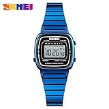 Easy Go Shopping Retro Art und Weise Multifunktionscountdown-Damen-Uhr beiläufige europäische Wasserdichte Damenuhr (Color : 5)