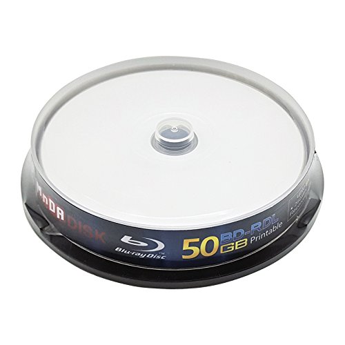 MNDA Blu Ray Discs 50 GB BD-R DL 4x Speed High Grade Bluray Dual Layer Spindle