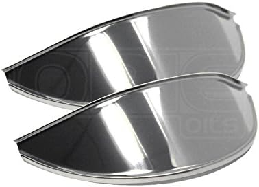 Mountney HP1SS Headlamp Peaks to Suit Headlamps Stainless Steel, 7 Inch, Set of 2