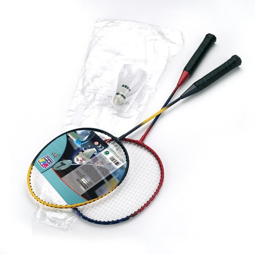 Preisvergleich Produktbild Happy People 74188 - Badminton-Set - 2 Schläger und 2 hochwertige Bälle