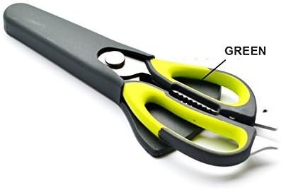 TRAMO Herb Scissors Kitchen Gadgets Household Kitchen Tools in 1 Seafood Scissors/kitchen Shears Stay Sharp, Heavy-duty Culinary Quality Offering Bottle-opener Fish-scaler Nut-cracker Functions