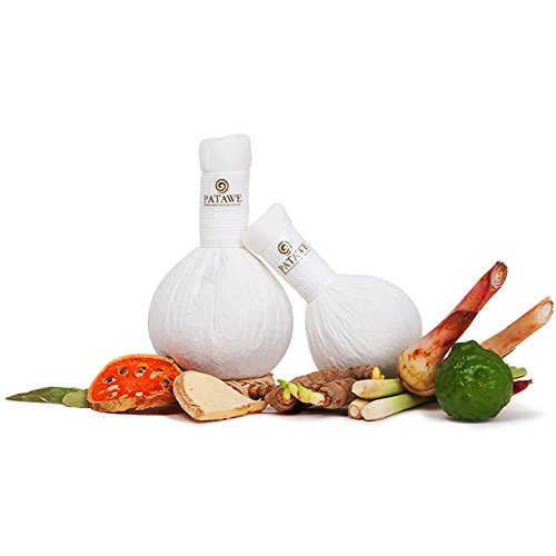 Amazing Thai Herbal Spa Compress Massage Ball Eco Wellness 200 g x 2 in value pack.