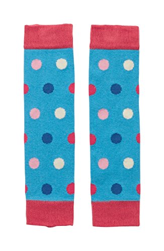 Piccalilly Organic Cotton Multicoloured Baby Girls Spot Leg Warmers