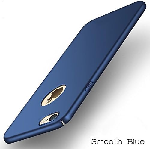 iPhone 7 Case, iPhone 8 Case, Ultra-Thin Case with [Tempered Glass Screen Protector], Simple Stylish Fully Protective Matt Cover for Apple iPhone 7 (2016) / iPhone 8 (2017) (BLUE)