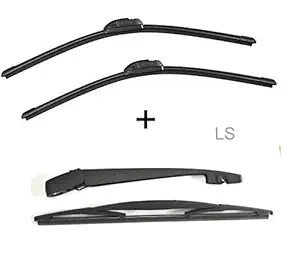 LAKSHMINARAYAN SALES Frameless Wiper + Rear Wiper ARM with Blade Compatible with BRV Set of 4