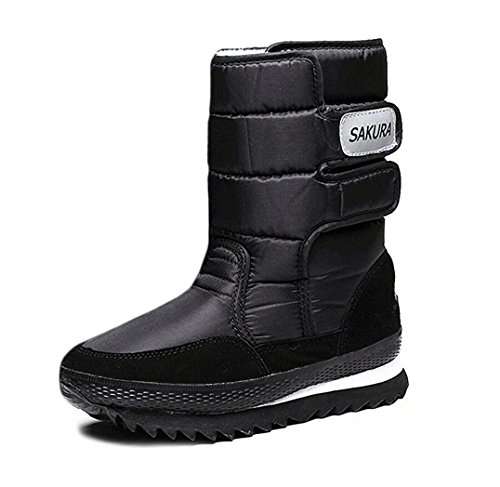 Fortuning's JDS® delle Donne della Ragazza Inverno Impermeabile Velcro Peloso Colorati Sakura Scarponi da Neve Stivali Stivaletti Spaziali