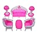 Produktbild Puppenhaus Miniatur-Möbel netten Mini Wohnzimmer Wohnzimmer-Sofa-Satz für Barbie-Zubehör Haus dekoriert 6pcs