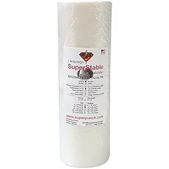 Fusible Mesh Stabilizer 1.5 oz 12 inch x 25 Yard Roll. SuperStable Fuse Embroidery Stabilizer Backing