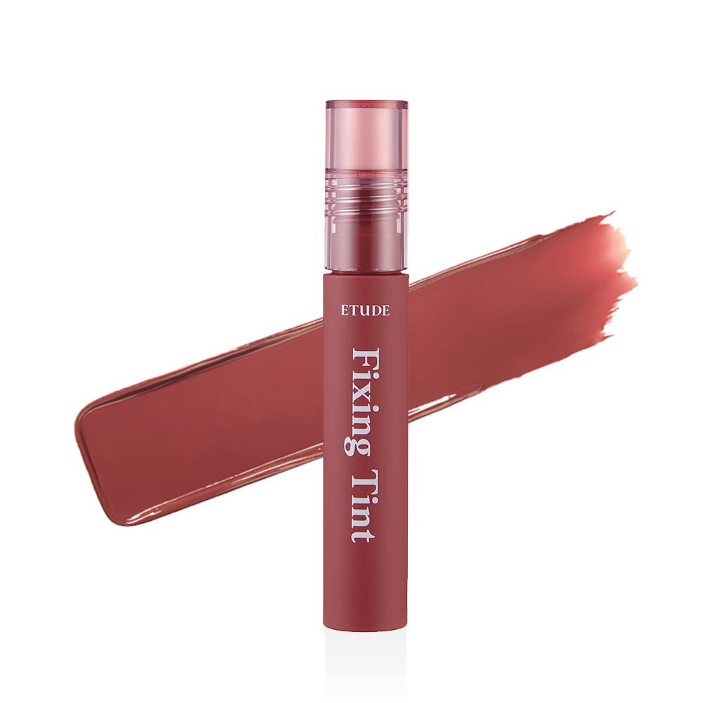 ETUDE Fixing Tint| Long Lasting Liquid Lipstick |Waterproof, Smudgeproof, Lightweight Matte Finish Lip Stain| Full Coverage|K