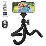 tripode flexible para celular chile [Adapter Adaptador de mano] Extensible de 2.16" a 3.14".Simplemente encienda el Bluetooth del teléfono para conectarlo.