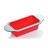 ✅ DISEÑO EXCEPCIONAL - marco de acero de alta calidad (molde) incluye asas muy convenientes, hacen de cocinar una tarea sencilla y segura, también protege el molde de silicona de daños, resistente a las manchas y a los olores.