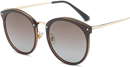 Polarized Sunglasses New style sunglasses, sunglasses, sunglasses and round face driving glasses,Tea frame double tea