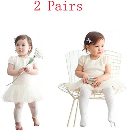 2 Pairs Cute Baby Child Girl Toddler Fashion Cotton Mesh Net Pattern Tights Girls Big PP Hollow Out Mesh Tight Leggings,0-2 years,2-4 years