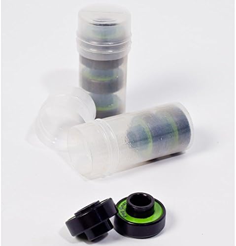 PEG Gnar Ball Bearings for Skateboard & Longboard Wheels - 8 x Abec 7 Semi-Precision Wheel Ball Bearings
