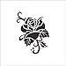 Produktbild DCtal Blumenaufkleber Tulpenfenster Vinylblume Zocalo Blume für Wohnzimmer Fensterdekoration Glasaufkleber 15x20cm