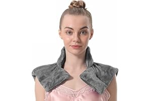 ‎AROMA SEASON AROMA SEASON® | Körnerkissen mit Stehkragen | Wärmekissen mit Duftaroma | Nacken, Schulter und Rücken | Für Mikrowelle | XXL, weich und bequem