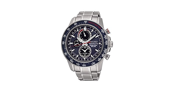 Seiko sportura Mens Analogue Automatic Watch with Stainless Steel Bracelet  SSC355P1 : Amazon.co.uk: Watches
