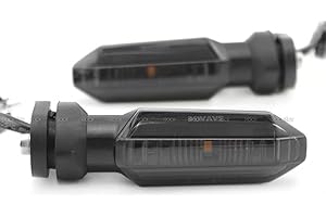 N/A GENERIC LED Turn Signal Indicator Lights For Honda CB650F CBR650F CBR600RR CBR1000RR CB1000R Motorcycle Front/Rear Turning Blinker 1 Pair (Smoke)
