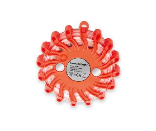 Preisvergleich Produktbild Trebs Warnblinkleuchte 16 LED, Warnleuchte mit 9 verschiedenen Signalprogrammen, Sichtbereich 360 Grad, für Straßenverkehr, Wandern, Bergsteigen oder Skifahren