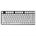 Produktbild Mechanisch Gaming Tastatur Weiße Hintergrundbeleuchtung Cherry MX Blauer Schalter 82-Schlüssel Verdrahtet Mini Entwurf Tastatur - Fall Weiß Platte Schwarz Von Qisan