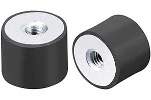 CENPEK 4 soportes de goma hembra de 30 x 30 mm, rosca M8, aisladores de vibración, reemplazan almohadillas antivibraciones, bloque base plana Silentblock