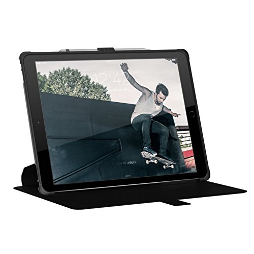 Urban Armor Gear Metropolis Schutzhülle nach US-Militärstandard für Apple 12,9″ iPad Pro (Nicht für 2. Generation aus 2017) – schwarz (Schwarzes Logo) [Smart Keyboard kompatibel | Verstärkte Ecken | Wake/Sleep | Sturzfest Standfunktion] – IPDPRO12.9-E-BL-BBY - 8