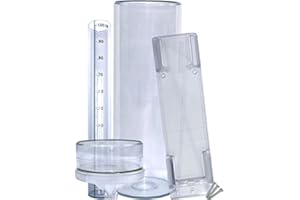 KEXMY Stratus Exactitud del pluviómetro con soporte de montaje (14"todo el tiempo)