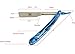 CANDURE® - Blue Professional Stainless Steel Straight Cut Throat Razor - Traditional razor, Raptor Shavette + Free travel Case