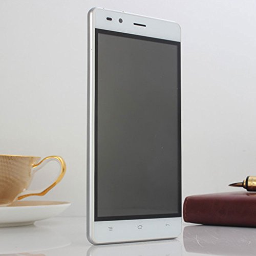Cewaal Ultrathin Smartphone da 4 pollici Quad Core Android4.4 5.0MP Fotocamera [1G + 8G] [Spina EU] [Argento Bianco]