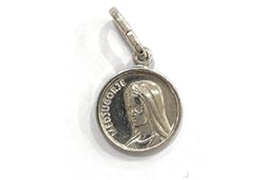 DE BUSSY Medaglia Vergine di Medjugorje in argento sterling, Argento