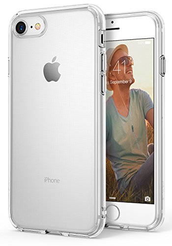 iPhone 7 / iPhone 8 Case, Ringke [AIR] Weightless as Air, Extreme Lightweight Ultra-Thin Transparent Soft Flexible TPU Scratch Resistant Protective Cover for Apple iPhone 7 - Crystal View