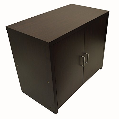 HIDEAWAY - Sideboard Office Computer Storage Desk - Dark Oak