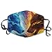 Produktbild Masken für Erwachsene, Mask Face, Mouth Mask, Breathable Mask Anti Dust, KZ Masks Unisex Cool Fire Ice Wolf Printed Cotton Mouth-Masks Face Mask Polyester Anti-dust Masks
